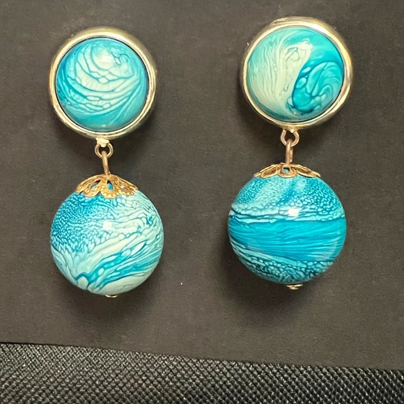 Post dangle earrings. Earth Vibe. - Picture 1 of 8